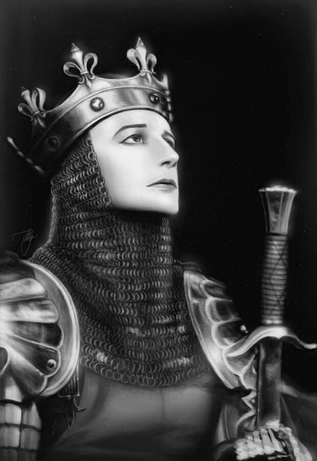 Actor Ivor Novello playing Henry V [Photo study]