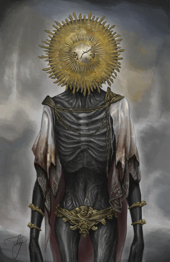 The Noble Goldmask [Elden Ring fanart; painting study]