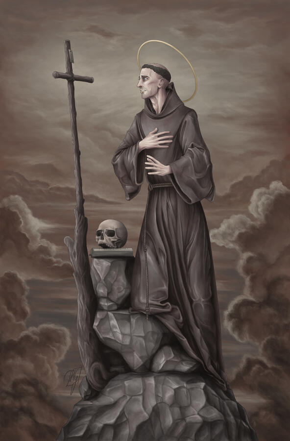 At the end of the world / I have been all things unholy [a tribute to Saint Francis of Assisi; based on a statue]